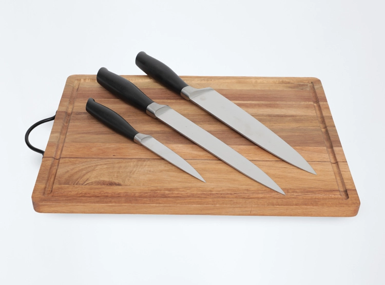 SET PARRILLERO RIPLEY HOME CUCHILLOS + TABLA - 1