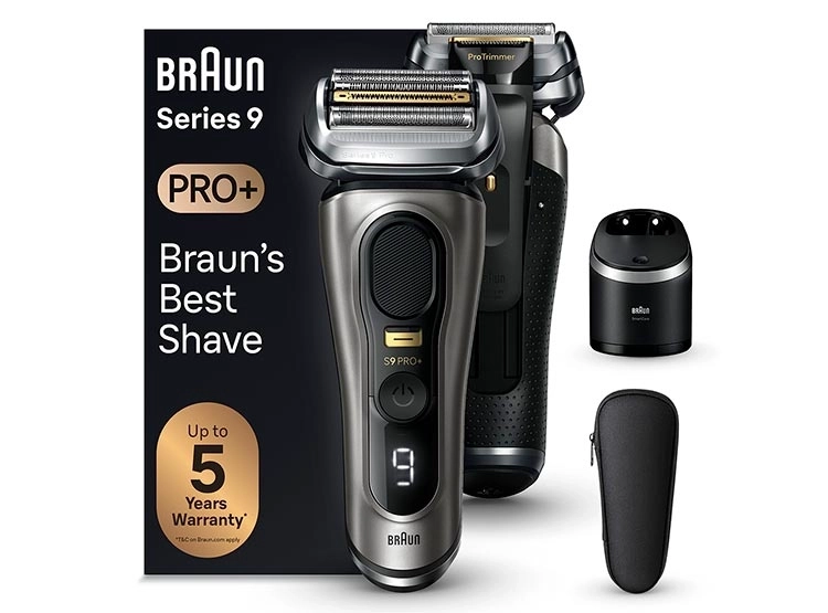 AFEITADORA BRAUN ELÉCTRICA SERIES 9 PRO+ 9565CC + CENTRO DE LIMPIEZA 6 EN 1 - 1