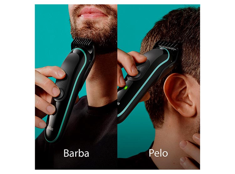 AFEITADORA Y CORTADORA BARBA BRAUN ELÉCTRICA MGK3441 8 EN 1 - 3