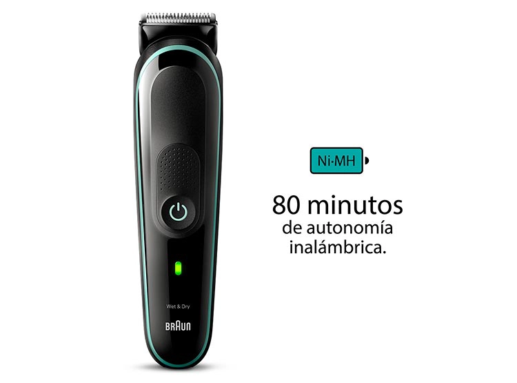 AFEITADORA Y CORTADORA BARBA BRAUN ELÉCTRICA MGK3441 8 EN 1 - 6