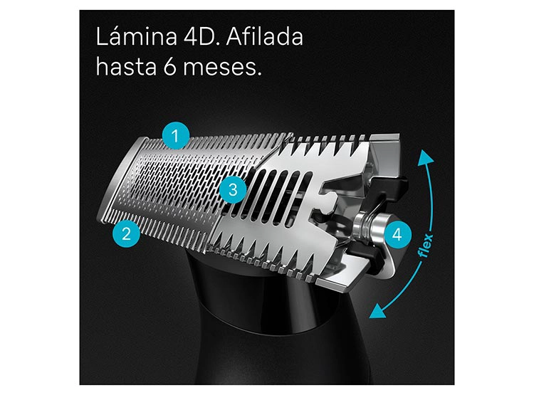 RECORTADORA DE BARBA BRAUN SERIES X XT5200 TODO EN UNO - 5