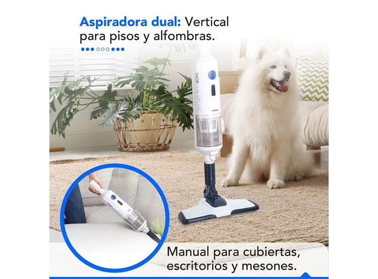PULIDORA Y ASPIRADORA THORBEN  2 EN 1 DUAL SPIN VAC - 8