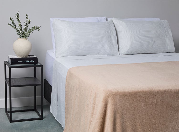 FRAZADA RIPLEY HOME CORALFLEECE OI24 1.5PL TAUPE