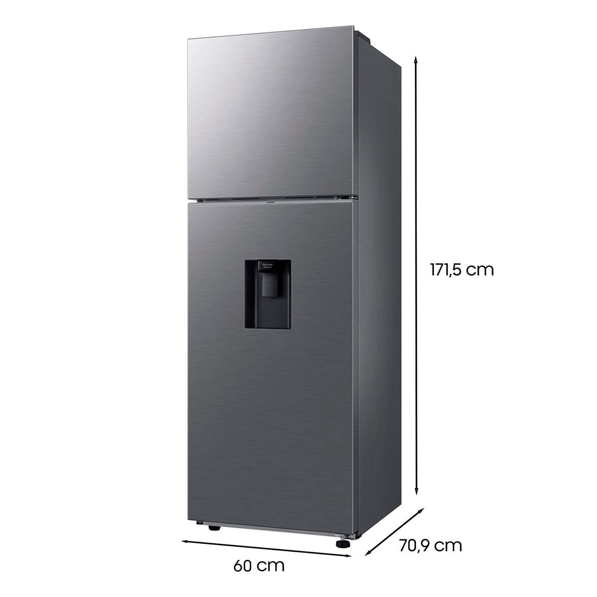 REFRIGERADOR TOP FREEZER SAMSUNG RT35CG5540S9 345L NO FROST ACERO - 4