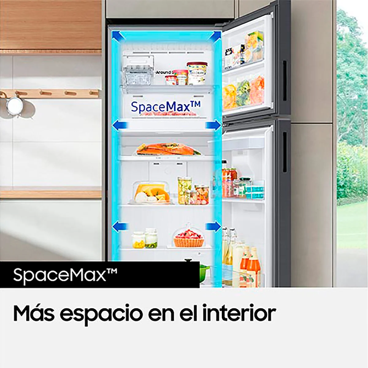 REFRIGERADOR TOP FREEZER SAMSUNG RT35CG5540S9 345L NO FROST ACERO - 8