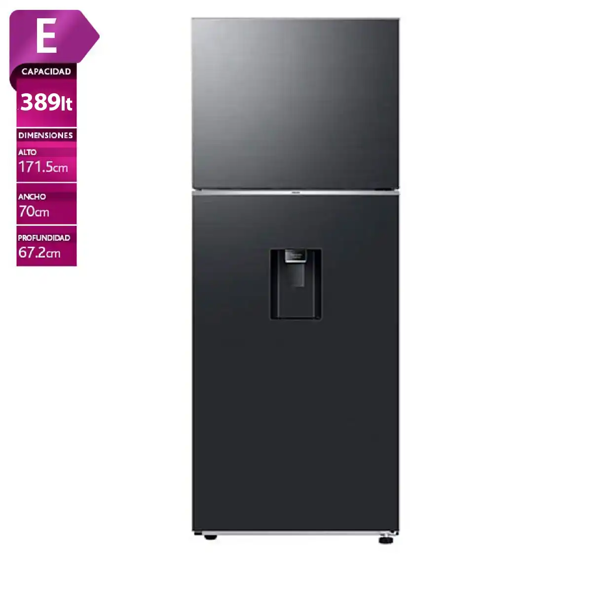 REFRIGERADOR TOP FREEZER SAMSUNG RT38CG6720B1 389L NO FROST NEGRO - 1