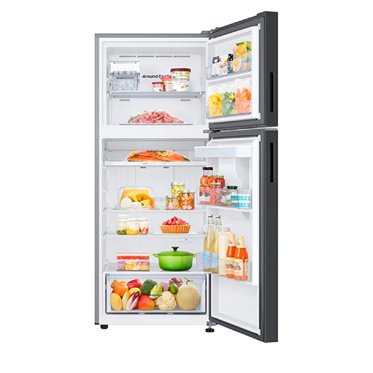REFRIGERADOR TOP FREEZER SAMSUNG RT38CG6720B1 389L NO FROST NEGRO - 3
