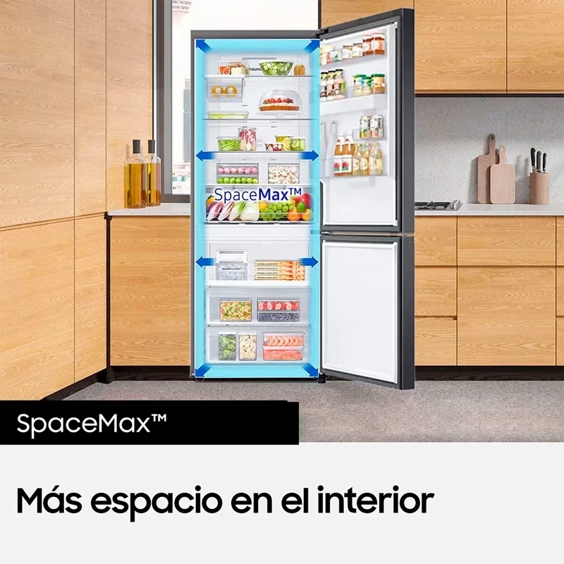 REFRIGERADOR TOP FREEZER SAMSUNG RT38CG6720S9 384L NO FROST PLATA - 9