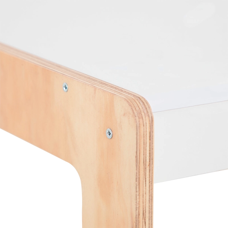 MESA INFANTIL CIC KIDS MADERA DE PINO BLANCO 63CM 63CM 2 SILLAS - 3