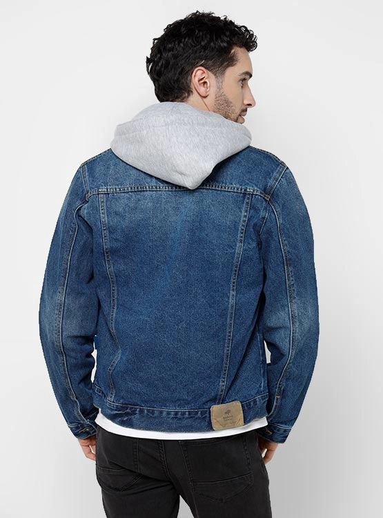 CHAQUETA HOMBRE ROBERT LEWIS ALGODÓN MEZCLILLA GORRO - 2