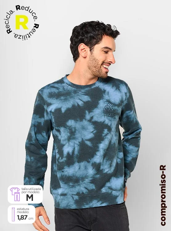 POLERÓN HALF CREW NECK TYE DIE - 1