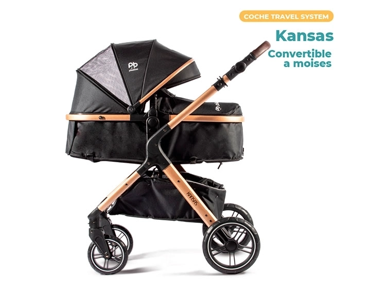 COCHE TRAVEL SYSTEM PIKABOO KANSAS NEGRO - 3
