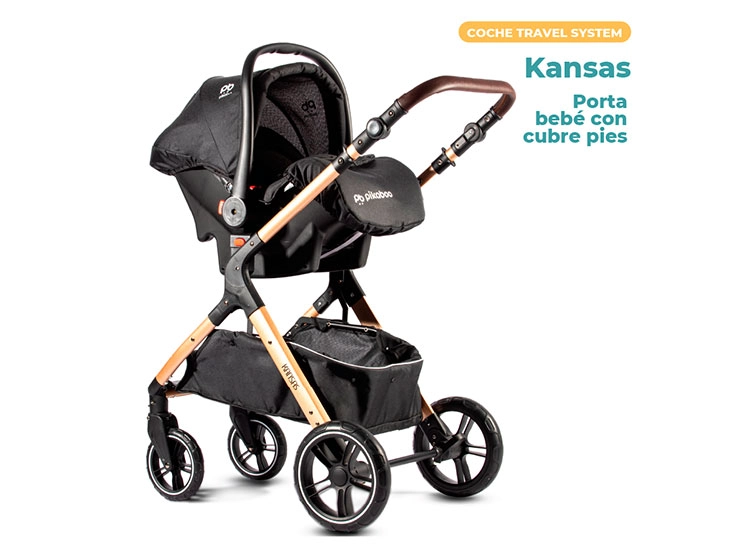 COCHE TRAVEL SYSTEM PIKABOO KANSAS NEGRO - 4
