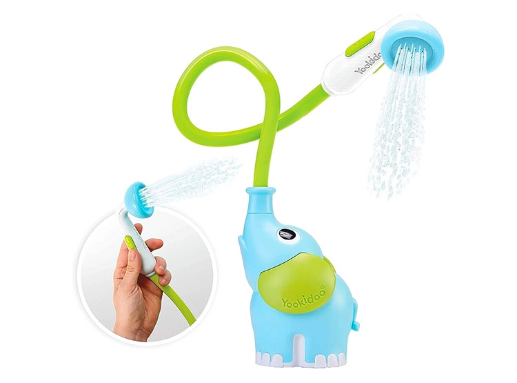 JUEGO DE BAÑO ELEFANTE DUCHA INTERACTIVO AZUL INFANTIL BEBÉ - 2