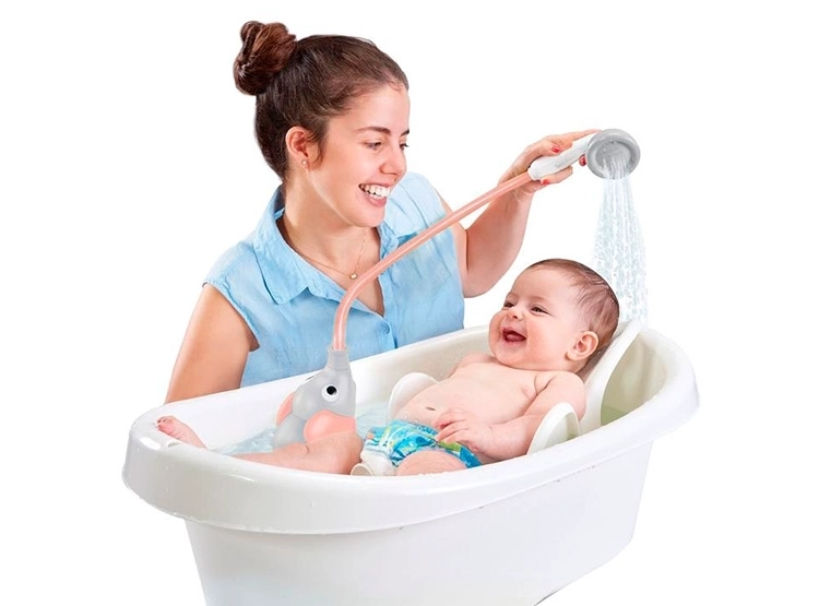 JUEGO DE BAÑO ELEFANTE DUCHA INTERACTIVO AZUL INFANTIL BEBÉ - 7