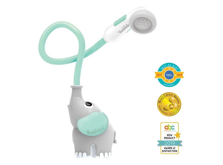 JUEGO DE BAÑO ELEFANTE DUCHA INTERACTIVO TURQUESA INFANTIL BEBÉ - 2