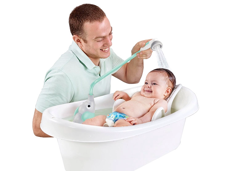JUEGO DE BAÑO ELEFANTE DUCHA INTERACTIVO TURQUESA INFANTIL BEBÉ - 3