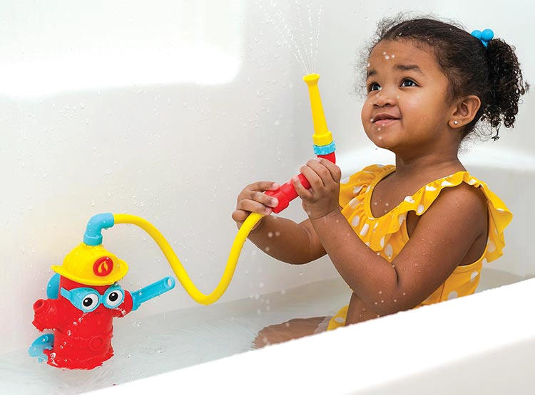 JUGUETES DIDÁCTICO BAÑO YOOKIDOO BEBE GRIFO ROJO - 2