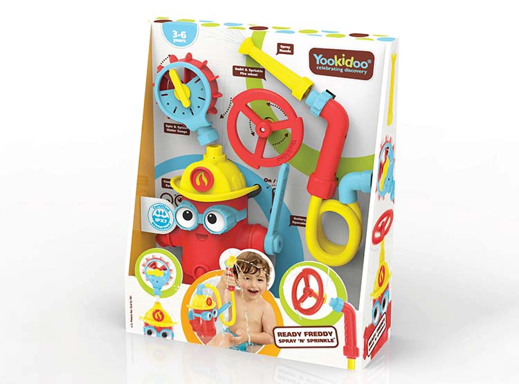 JUGUETES DIDÁCTICO BAÑO YOOKIDOO BEBE GRIFO ROJO - 5