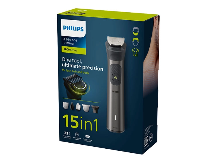 MÁQUINA CORTA PELO INALÁMBRICA PHILIPS MULTIGROOM 15 EN 1 SERIE 7000 PARA CARA, CABELLO Y CUERPO - 4
