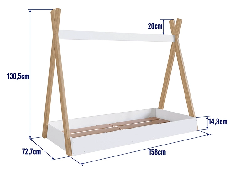 CAMA TRANSICIÓN INFANTIL KIDSCOOL CCM001ITBC BLANCO - 2