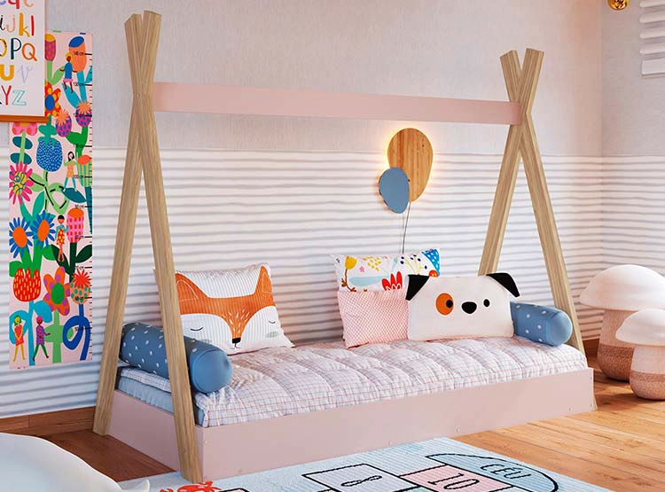 CAMA TRANSICIÓN INFANTIL KIDSCOOL CCM001ITRS ROSADO - 5