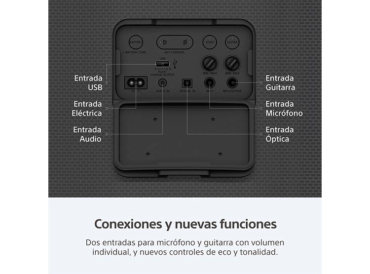 PARLANTE BLUETOOTH SONY SRS-XV800 ALTA POTENCIA - 11