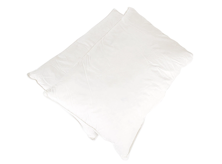 SET ALMOHADAS MAISON LINETT BEDDING 70 X 50 CM PLUMA ALGODÓN BLANCO - 1
