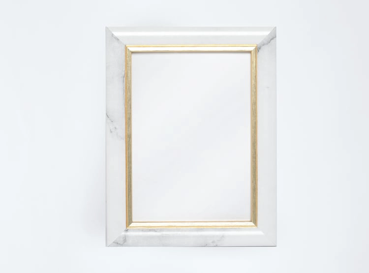 MARCO DE FOTOS RIPLEY HOME MARMOLEADO BLANCO 13 X 18 CM - 1