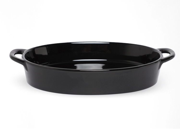 FUENTE HORNO RIPLEY HOME PASTA OVAL M NEGRO - 1