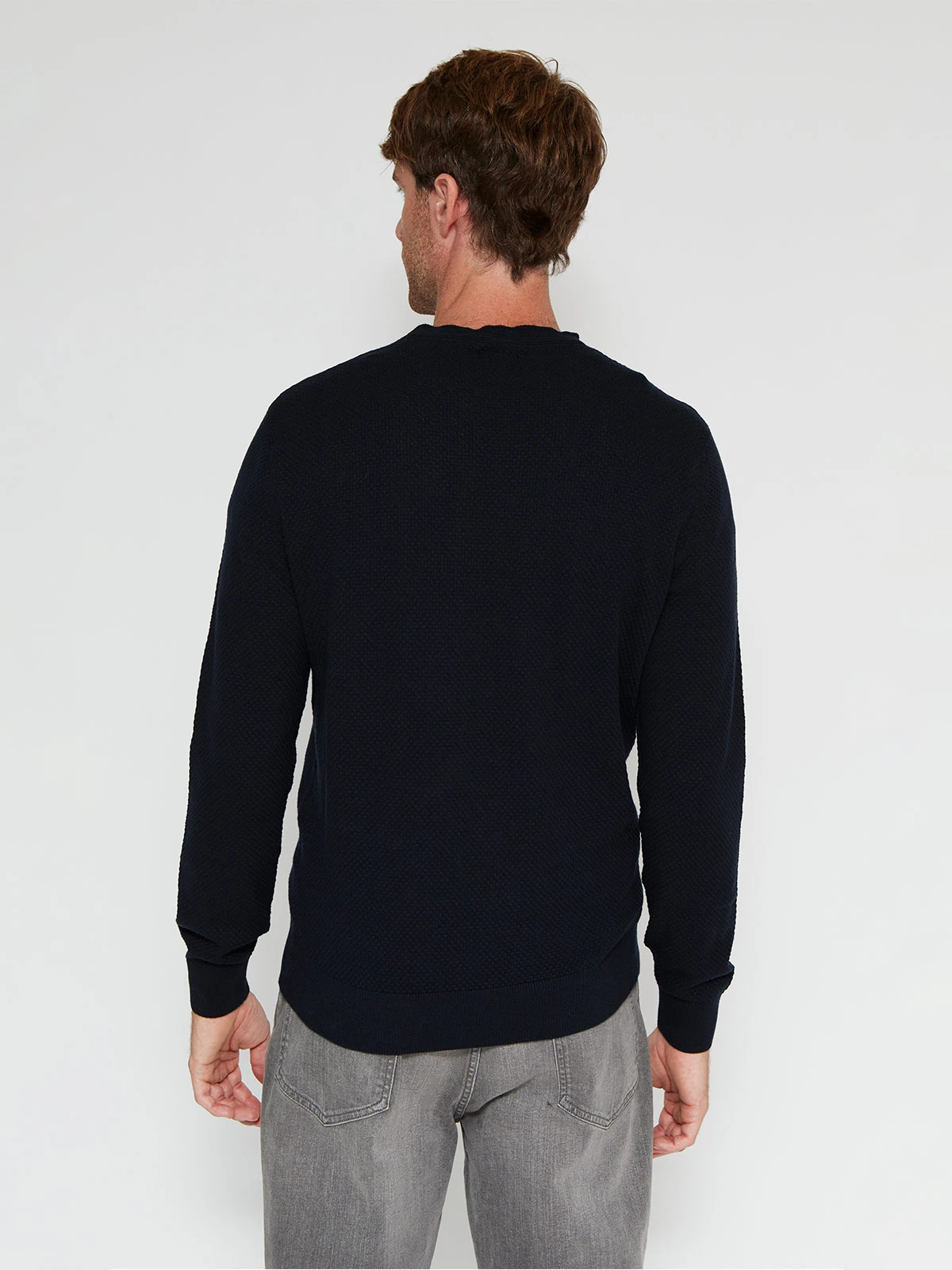 SWEATER HOMBRE CACHAREL ALGODÓN CUELLO REDONDO - 2