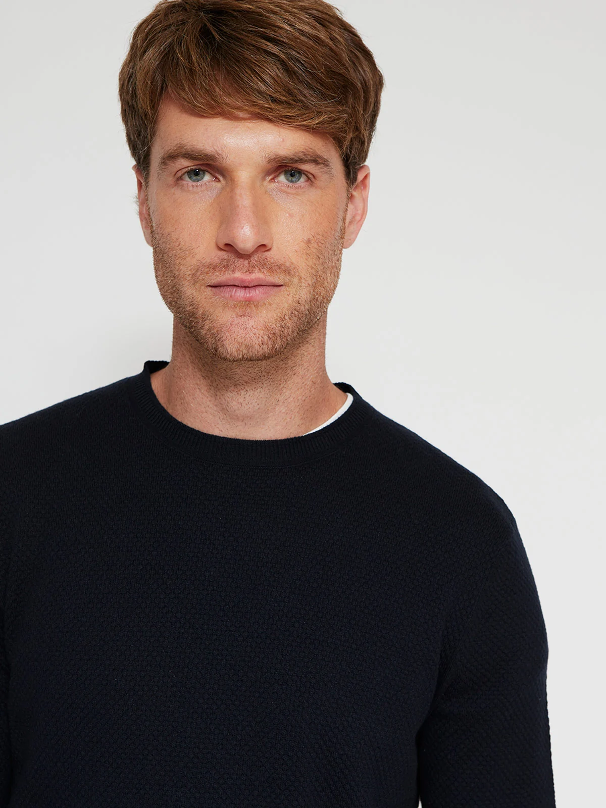 SWEATER HOMBRE CACHAREL ALGODÓN CUELLO REDONDO - 3