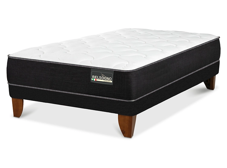 CAMA EUROPEA CIC PLUS BELSOGNO 1.5 PLAZAS NEGRO - 2