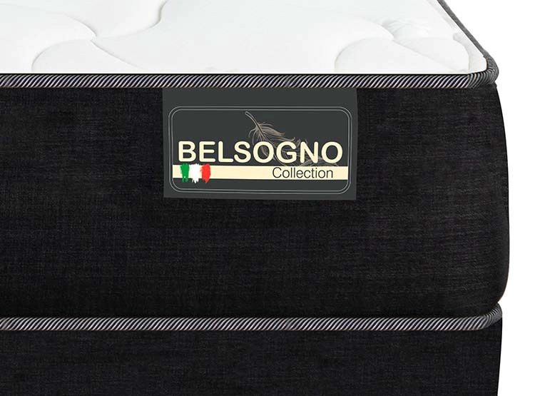 CAMA EUROPEA CIC PLUS BELSOGNO 1.5 PLAZAS NEGRO - 4