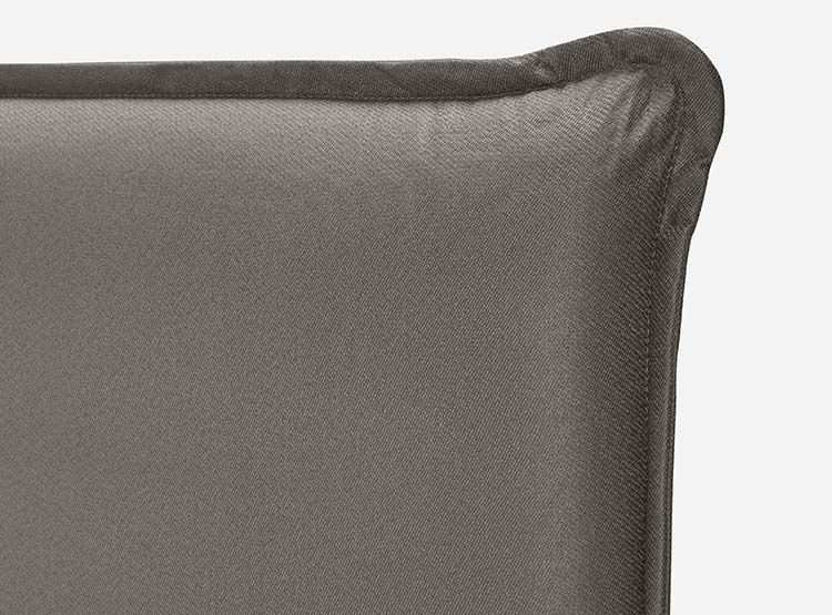 JUEGO DE DORMITORIO ROSEN CAMA EUROPEA TEMPO KING + RESPALDO MAURICE GRIS - 5
