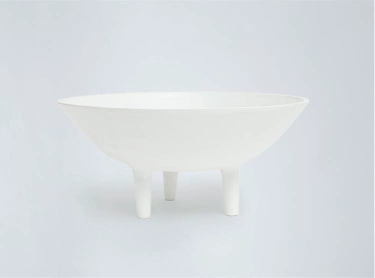 CENTRO DE MESA MAISON LINETT BEIGE ALUMINIO BLANCO - 1