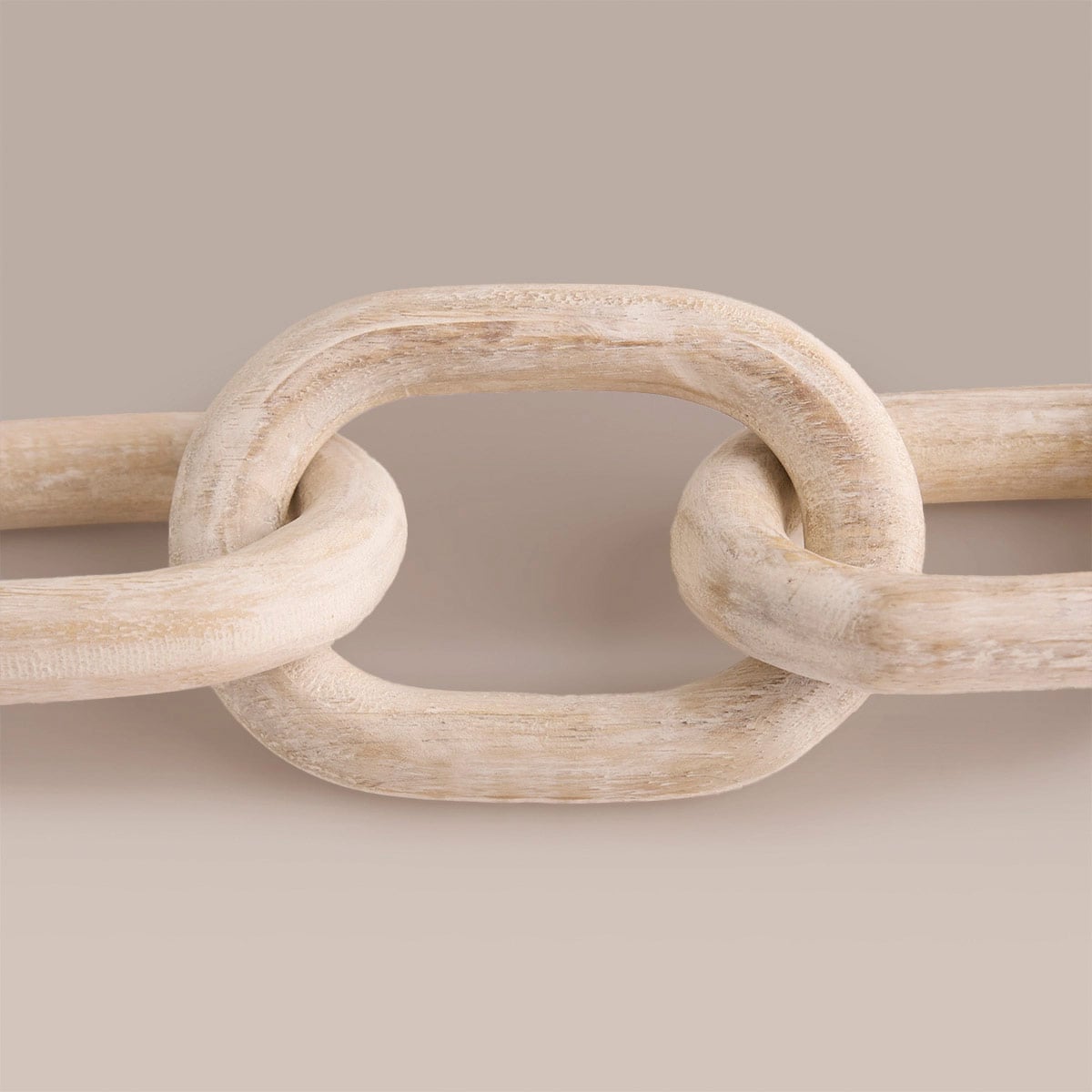 FIGURA DECORATIVA MAISON LINETT CADENA MADERA CAFE - 3