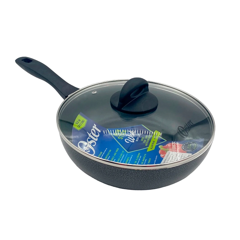 SARTÉN WOK OSTER BASTONE 26 CM C/ TAPA ALUMINIO  - 3