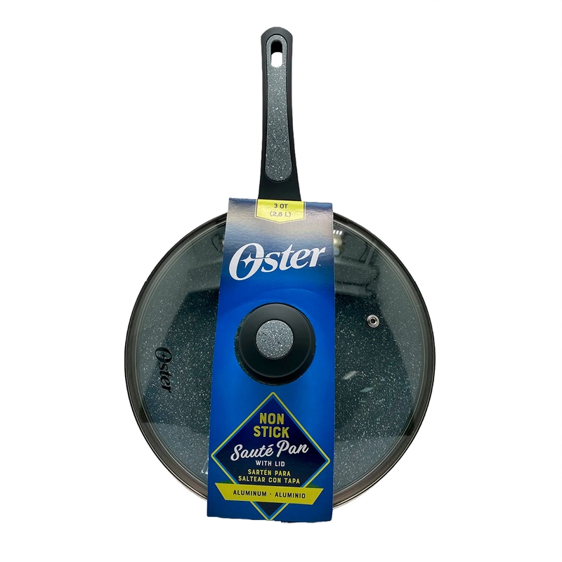 SARTÉN WOK OSTER BASTONE 26 CM C/ TAPA ALUMINIO  - 4