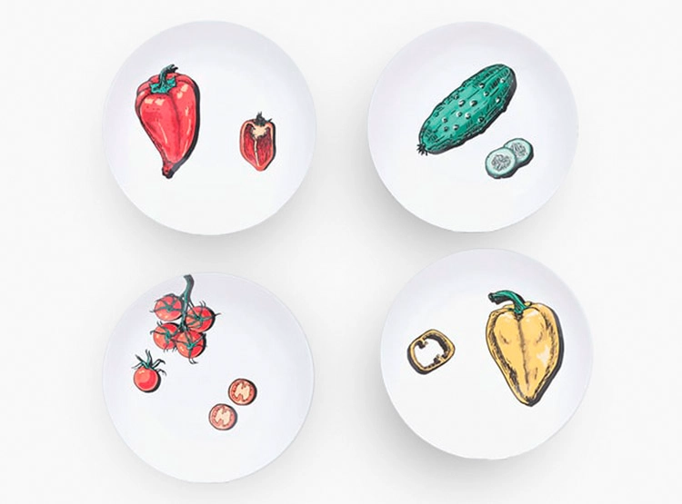 SET BOWLS RIPLEY HOME PASTA VEGGIE X4 - 1