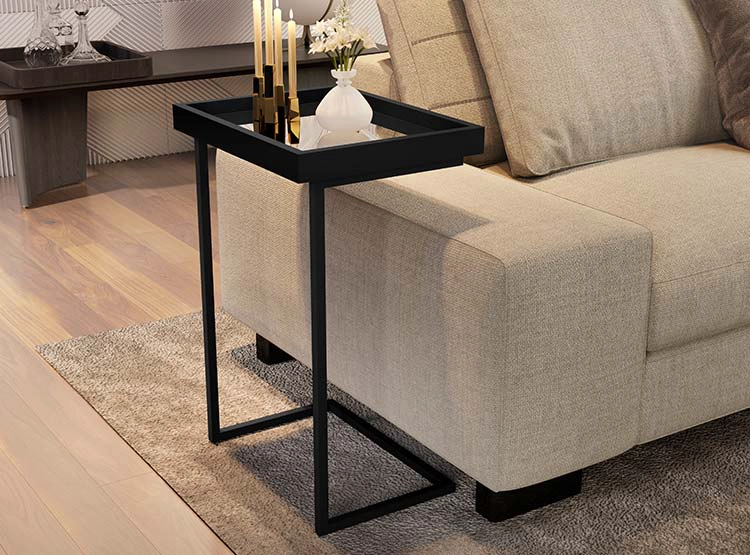 MESA LATERAL BE DESIGN LUXOR METAL 41.5 X 29 CM - 4