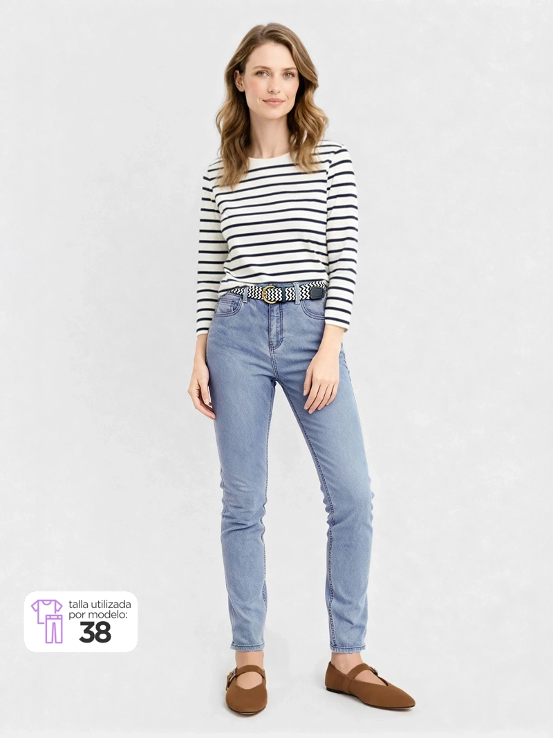 JEANS MUJER REGATTA PITILLO CON CINTURÓN - 1