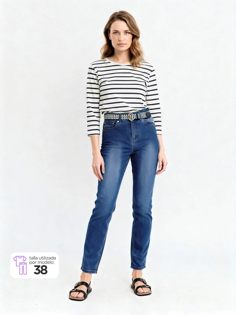 JEANS MUJER REGATTA PITILLO CON CINTURÓN