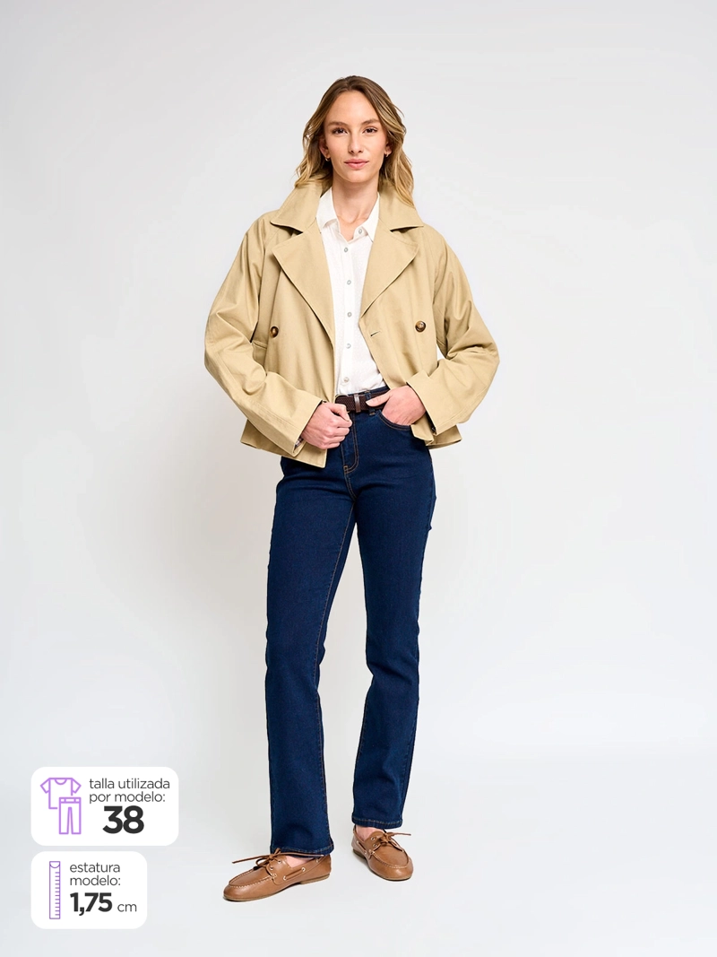 JEANS MUJER REGATTA RECTO CON CINTURÓN - 1