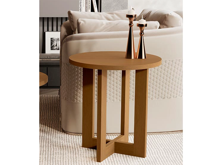 MESA LATERAL BE DESIGN JB8002-CA MDF CARAMELO 50 X 50 CM - 5