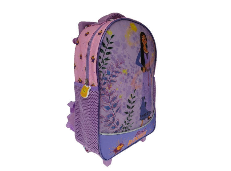 MOCHILA ESCOLAR DISNEY WISH CON RUEDAS MORADO - 2