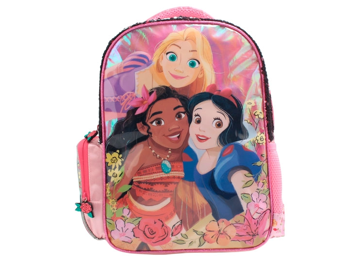 MOCHILA ESCOLAR PRINCESAS ROSADO - 1