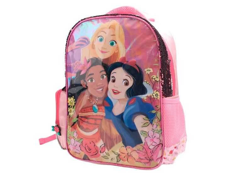 MOCHILA ESCOLAR PRINCESAS ROSADO - 2