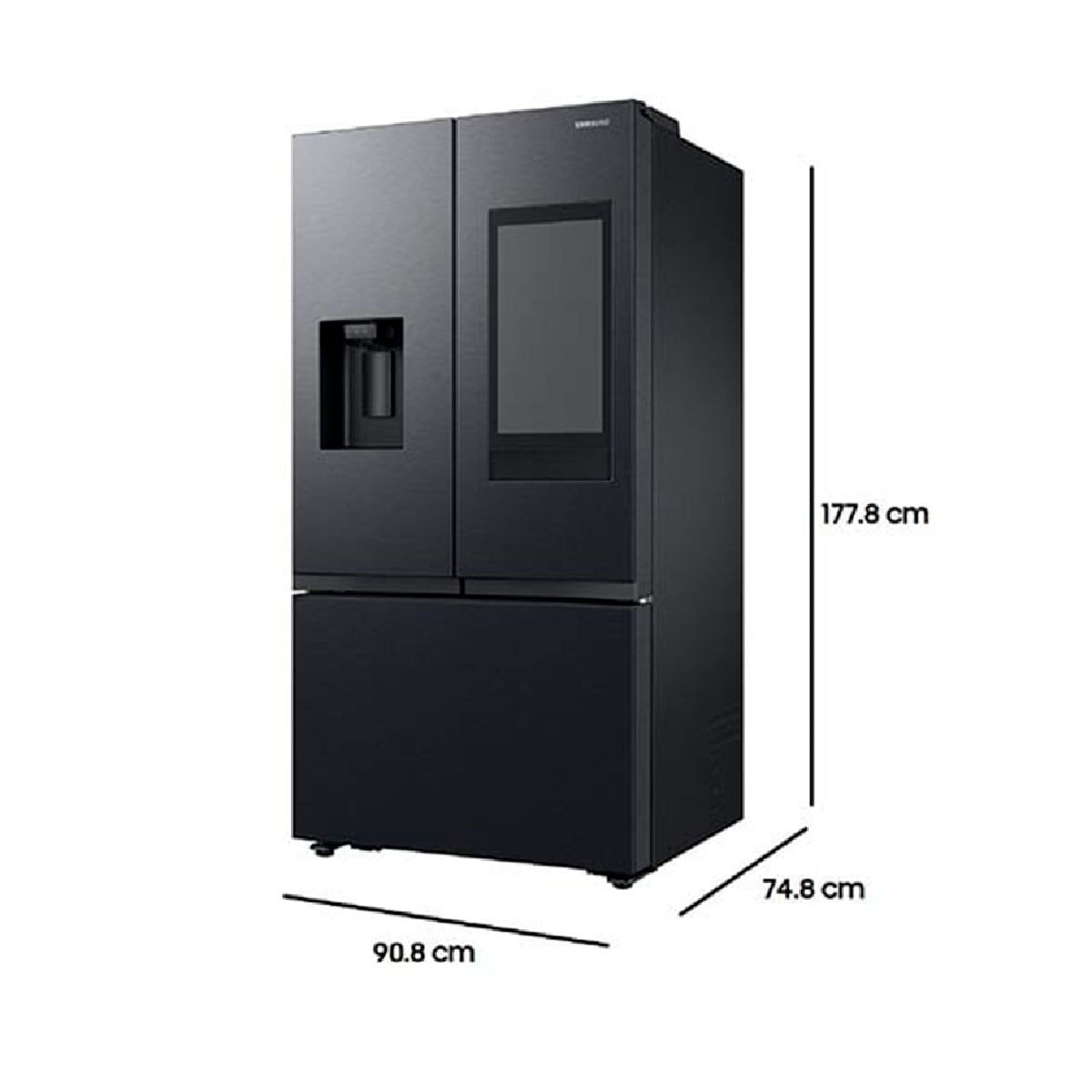 REFRIGERADOR FRENCH DOOR SAMSUNG RF27CG5910B1 FAMILY HUB 564L NO FROST NEGRO - 4