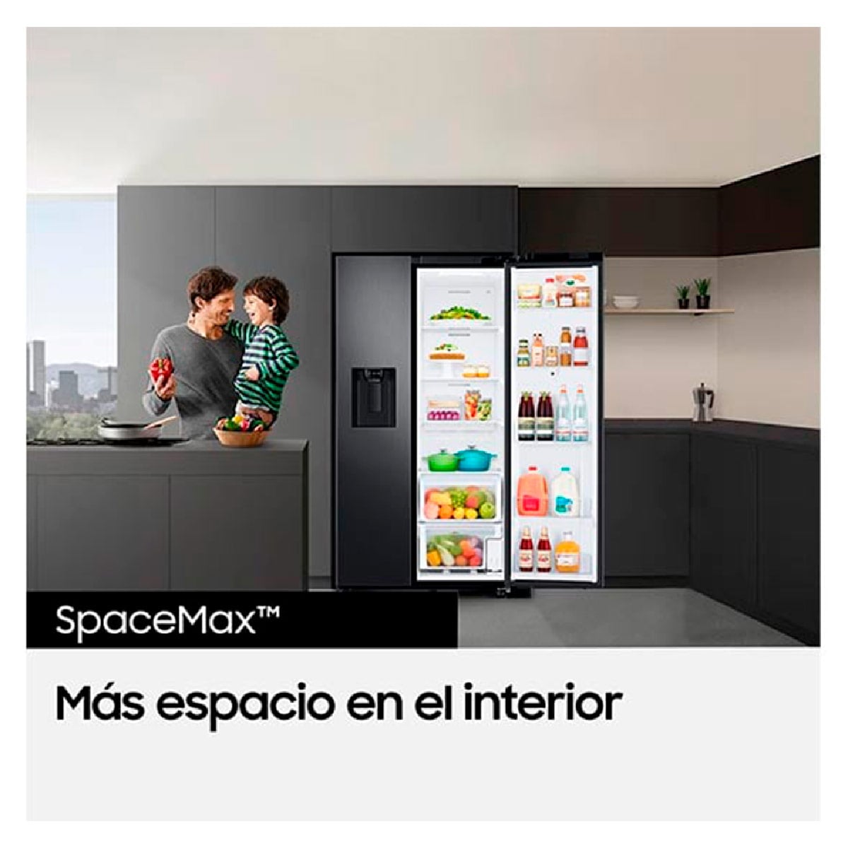 REFRIGERADOR FRENCH DOOR SAMSUNG RF27CG5910B1 FAMILY HUB 564L NO FROST NEGRO - 8